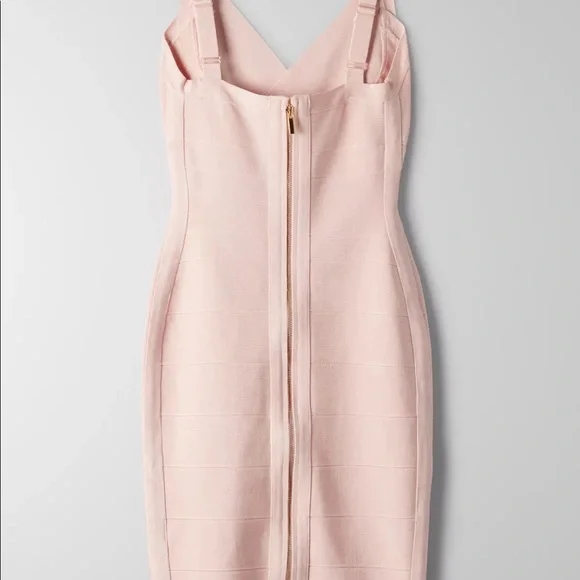 ARITZIA Babaton Mason Bandage Pink V-Neck Dress - Size XXS, 00 - Picture 7 of 7